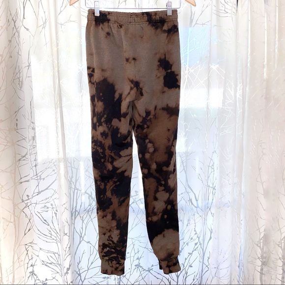 Champion tan brown reverse tie dye drawstring elastic waist jogger sweatpants - Picture 2 of 9